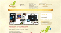 Desktop Screenshot of kletterwald-marburg.de