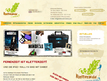 Tablet Screenshot of kletterwald-marburg.de
